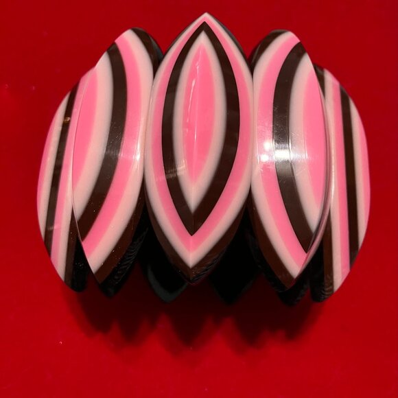 marion godart huge stretch bangle bracelet vintage paris designer - Picture 2 of 4